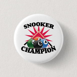 Snooker Champion  1 Inch Round Button