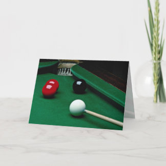 Snooker equipment card