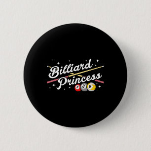 Snooker Game Billiard Princess Pool Players Billia 2 Inch Round Button