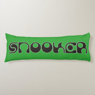 SNOOKER modern font + your ideas Body Pillow