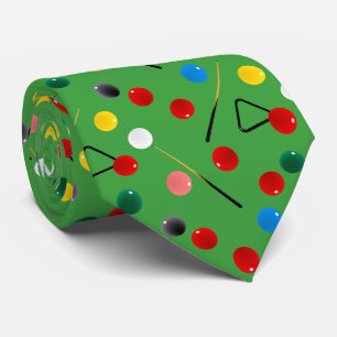 Snooker Player Colourful Tie