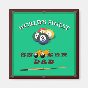 Snooker pool billiards table best dad ever magnet