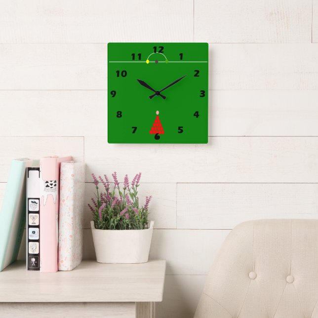 Snooker Table Square Wall Clock (Reading Room)
