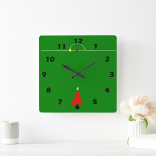 Snooker Table Square Wall Clock