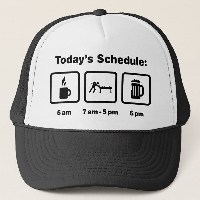 Snooker Trucker Hat (Front)