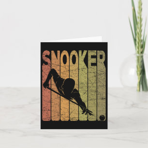 Snooker Vintage Pool Billiards Snooker Player Retr Card