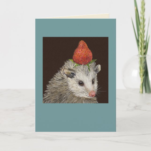Snoop the opossum card (Front)