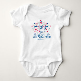 Snoopy 4th of July Dance Baby Bodysuit