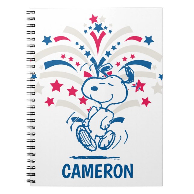 Snoopy 4th of July Dance Notebook (Front)