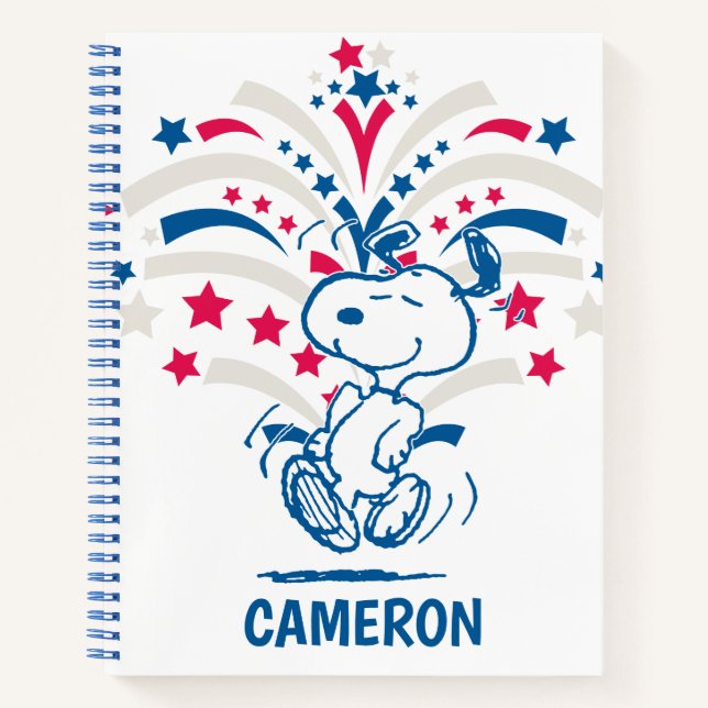 Snoopy 4th of July Dance Notebook (Front)