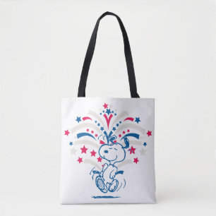 Snoopy 4th of July Dance Tote Bag
