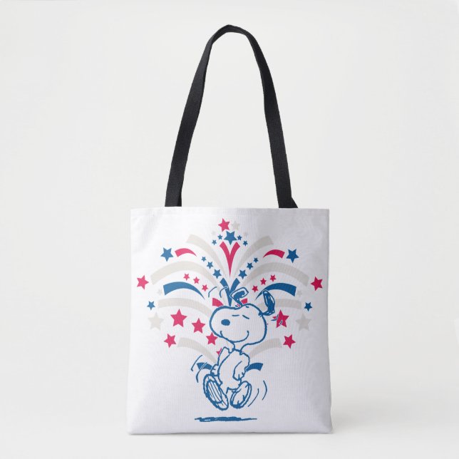 Snoopy 4th of July Dance Tote Bag (Front)