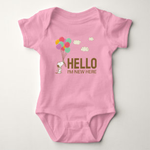 Snoopy and Balloons Baby Bodysuit