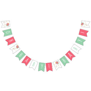 Snoopy and Balloons Baby Shower Bunting Flags