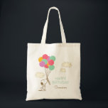 Snoopy and Balloons Birthday Tote Bag<br><div class="desc">Celebrate your child's Birthday with these super cute party totes featuring Snoopy holding colourful balloons.</div>