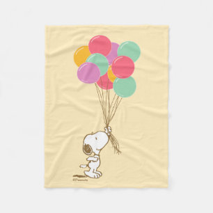 Snoopy and Balloons  Fleece Blanket