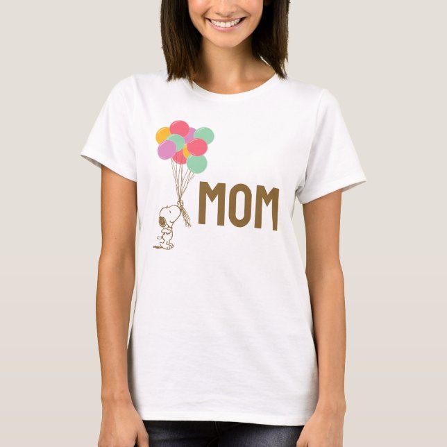 Snoopy and Balloons | I'm The Mom T-Shirt (Front)