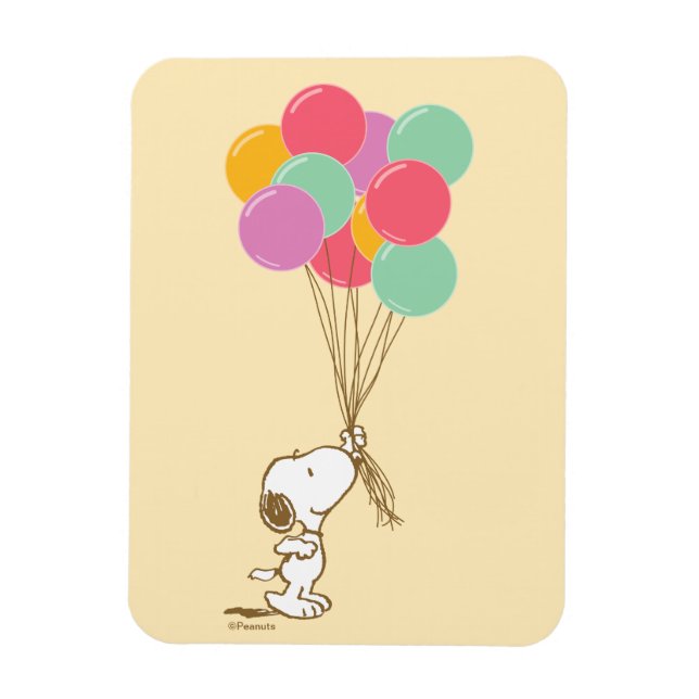 Snoopy and Balloons Magnet (Vertical)