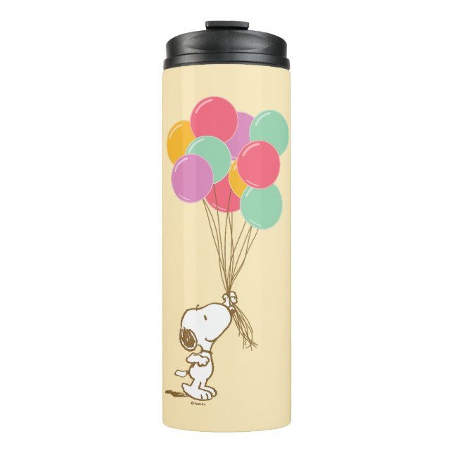 Snoopy and Balloons Thermal Tumbler (Front)
