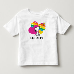 Snoopy and Woodstock   Rainbow Hearts Toddler T-shirt