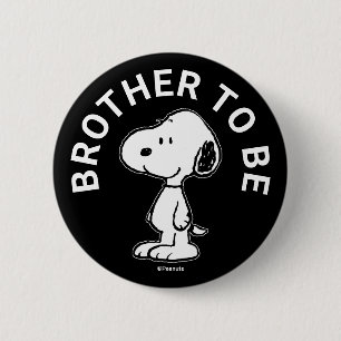Snoopy Baby Shower Brother To Be 2 Inch Round Button