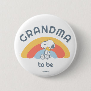 Snoopy Baby Shower Grandpa To Be 2 Inch Round Button
