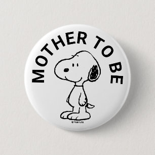 Snoopy Baby Shower Mother To Be 2 Inch Round Button