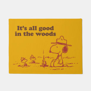 Snoopy   Beagle Scout - All Good in the Woods Doormat