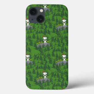 Snoopy Beagle Scout Hiking Pattern iPhone 13 Case