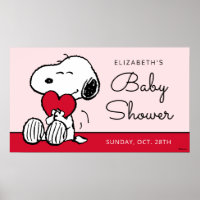 Snoopy | Bébé Chéri Poster de Baby Shower