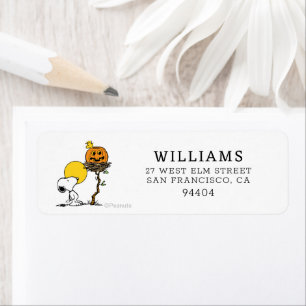 Snoopy & Bois Nid Avec Jack O'Lantern