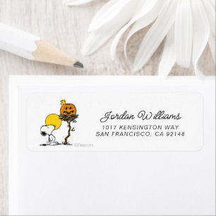 Snoopy & Bois Nid Avec Jack O'Lantern