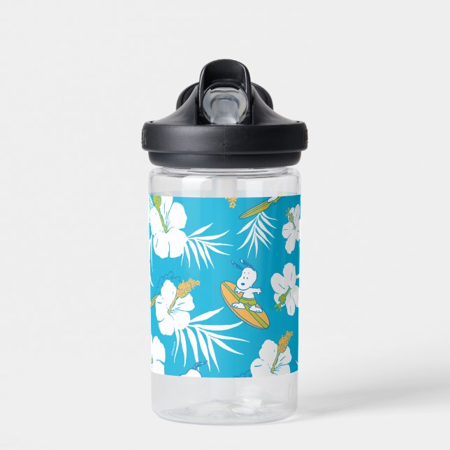 Snoopy Brooklyn Beach Pattern Water Bottle (Front)