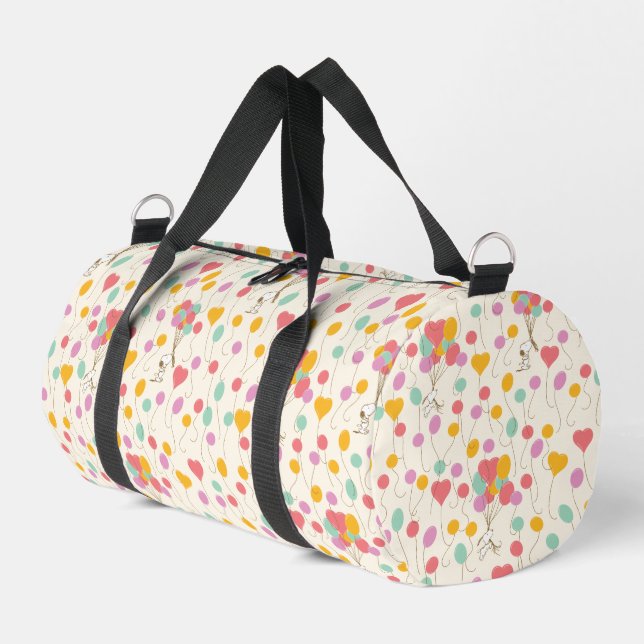 Snoopy Bunches of Balloons Pattern Duffle Bag (Left Corner)