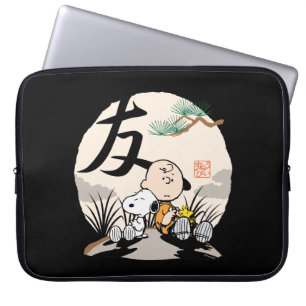 Snoopy, Charlie Brown, and Woodstock - Friend Laptop Sleeve
