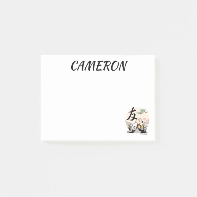 Snoopy, Charlie Brown, and Woodstock - Friend Post-it Notes (Front)