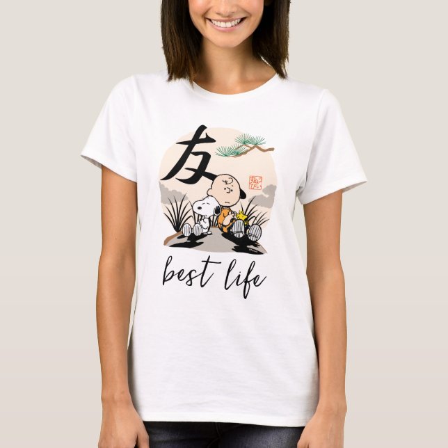 Snoopy, Charlie Brown, and Woodstock - Friend T-Shirt (Front)