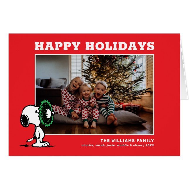 Snoopy Christmas Family Photo (Devant horizontal)