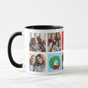 Snoopy Christmas Wreath   Dad Photo Collage Mug
