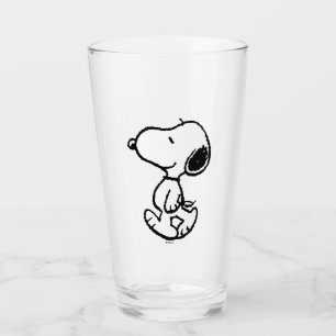 Snoopy Classic Comics Glass