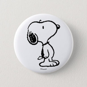 Snoopy Classic Comics Pattern 2 Inch Round Button
