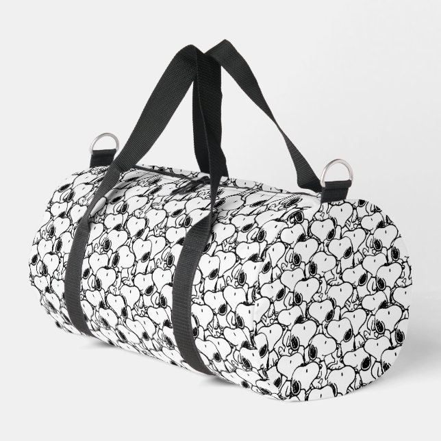 Snoopy Classic Comics Pattern Duffle Bag (Left Corner)