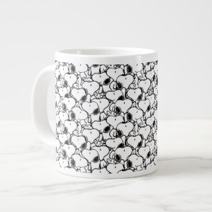Snoopy Classic Comics Pattern Large Coffee Mug