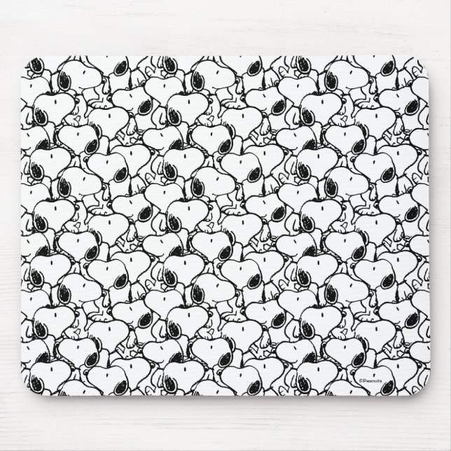 Snoopy Classic Comics Pattern Mouse Pad (Front)