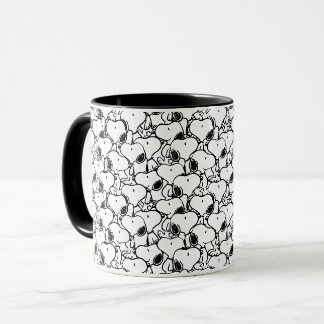 Snoopy Classic Comics Pattern Mug (Front Left)