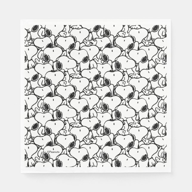 Snoopy Classic Comics Pattern Napkin (Front)