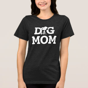 Snoopy Dog Mom T-Shirt Tri-Blend Shirt