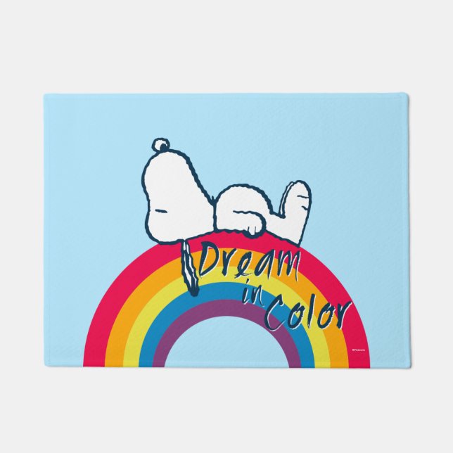 Snoopy | Dream in Colour Rainbow Doormat (Front)