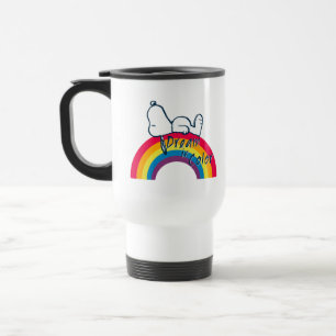Snoopy   Dream in Colour Rainbow Travel Mug