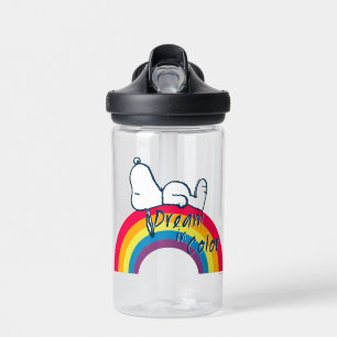 Snoopy Dream in Colour Rainbow Water Bottle